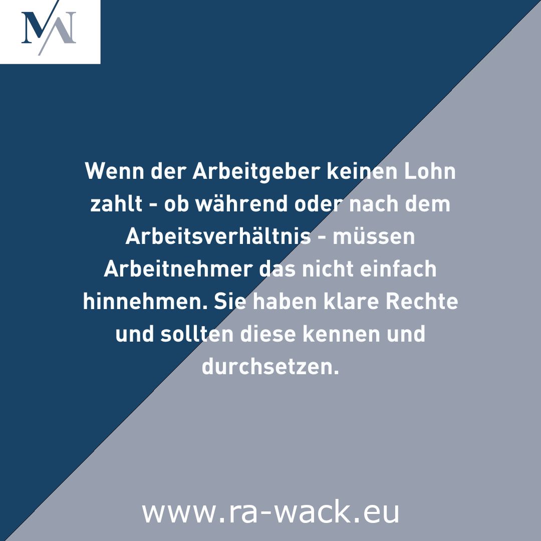 Arbeitgeber zahlt Lohn nicht nach Kündigung